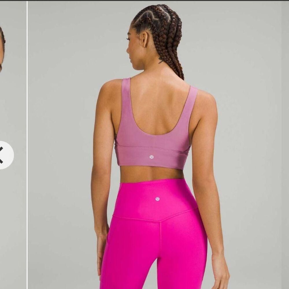 Lululemon Women's Pink and Purple Bra